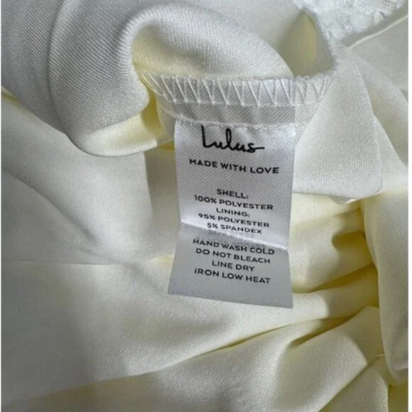 NWT Lulus End With A Kiss White Floral Lace Strapless Tiered Maxi Dress - Picture 7 of 8